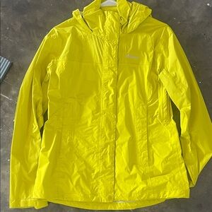 Marmot High-Visibility Yellow Hooded Rain Shell